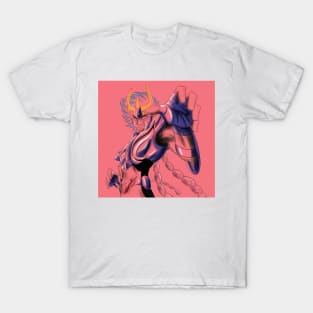 ikki the phoenix saint in immortal myth cloth in saint seiya art ecopop T-Shirt